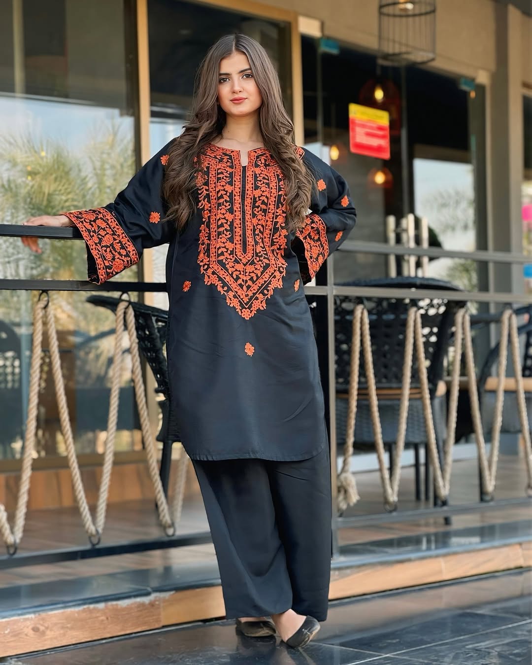 Velcia Embroidered 2pc