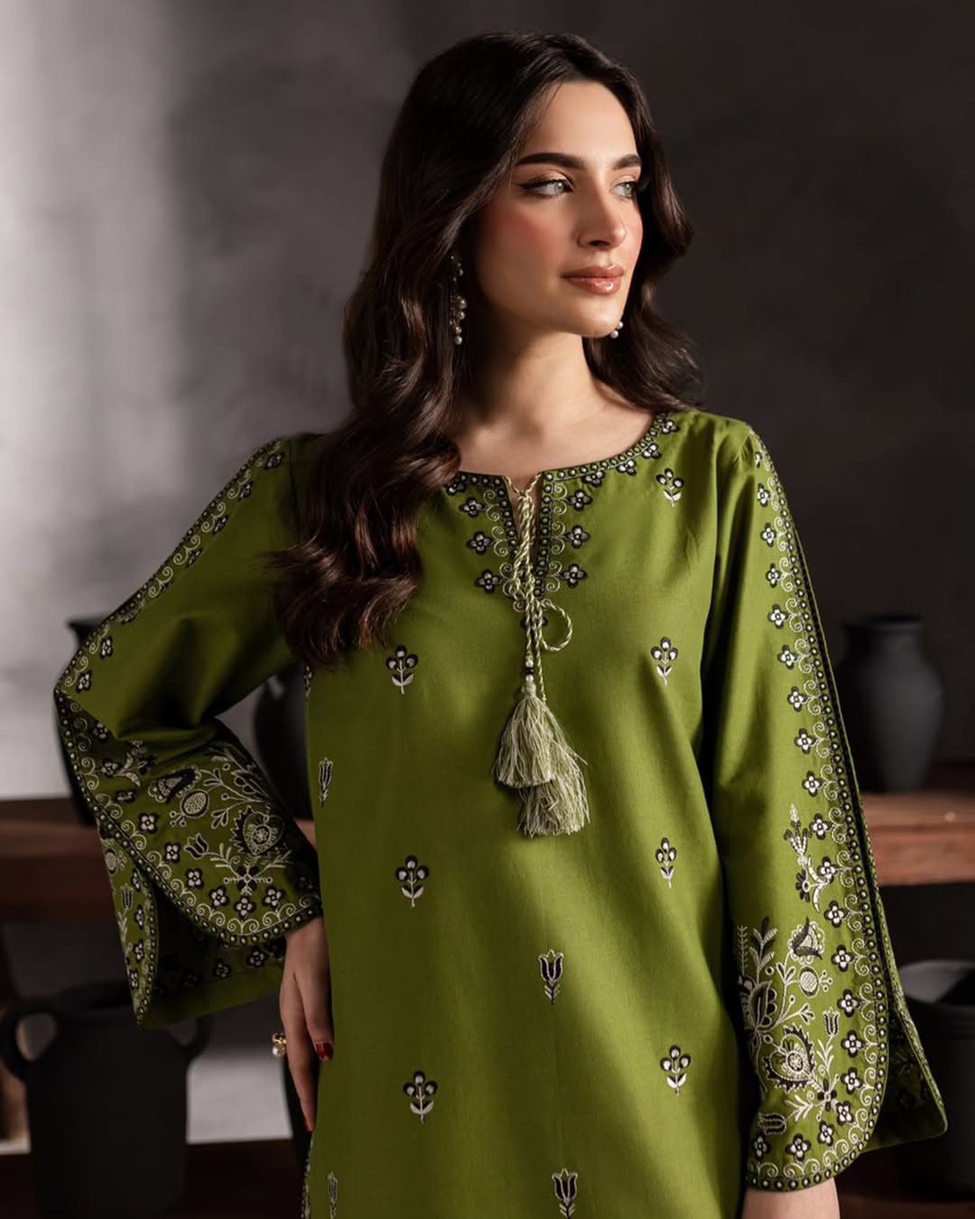 Hijab Embroidered 2-pc