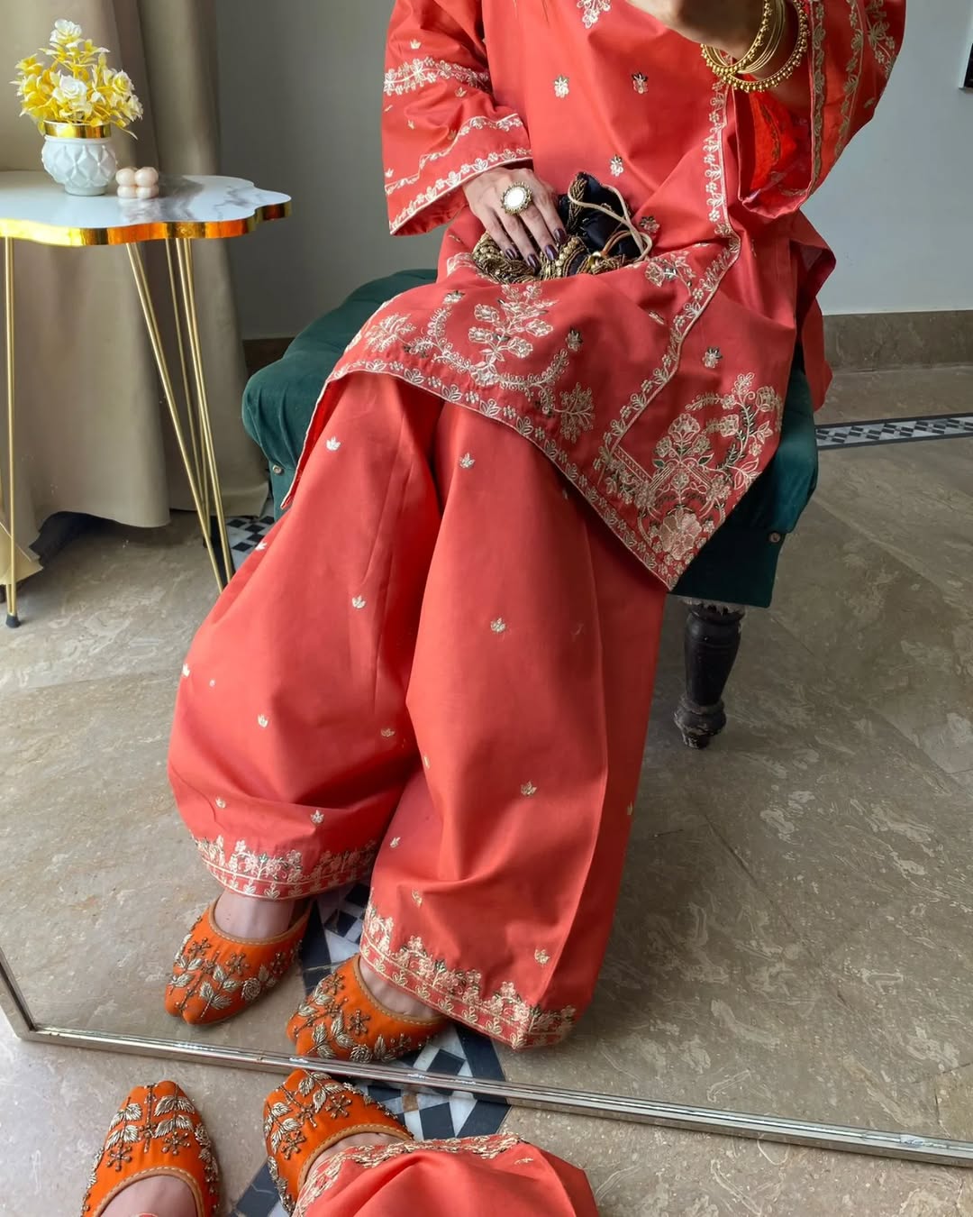 Furshi Embroidered Co-ord