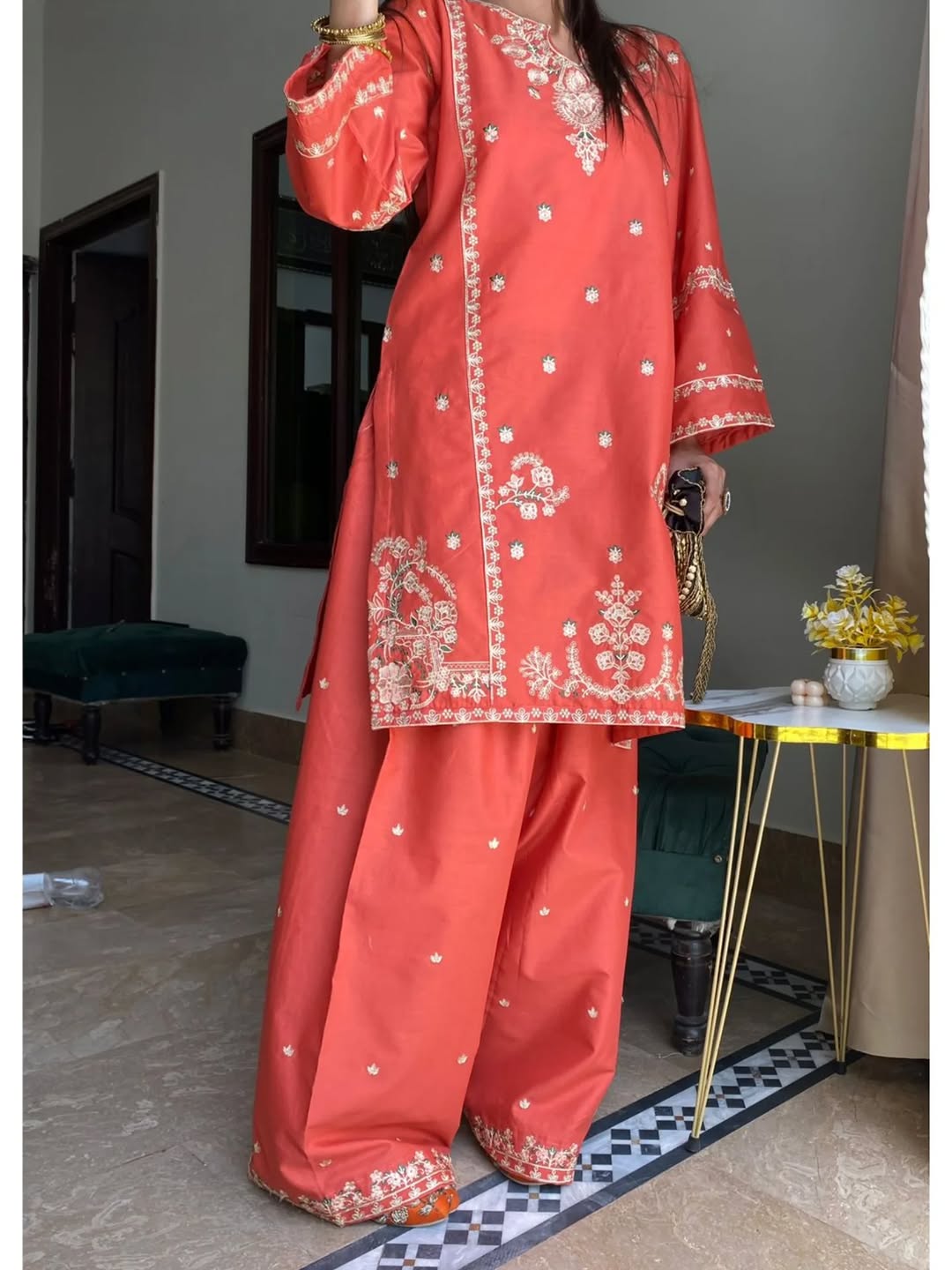 Furshi Embroidered Co-ord