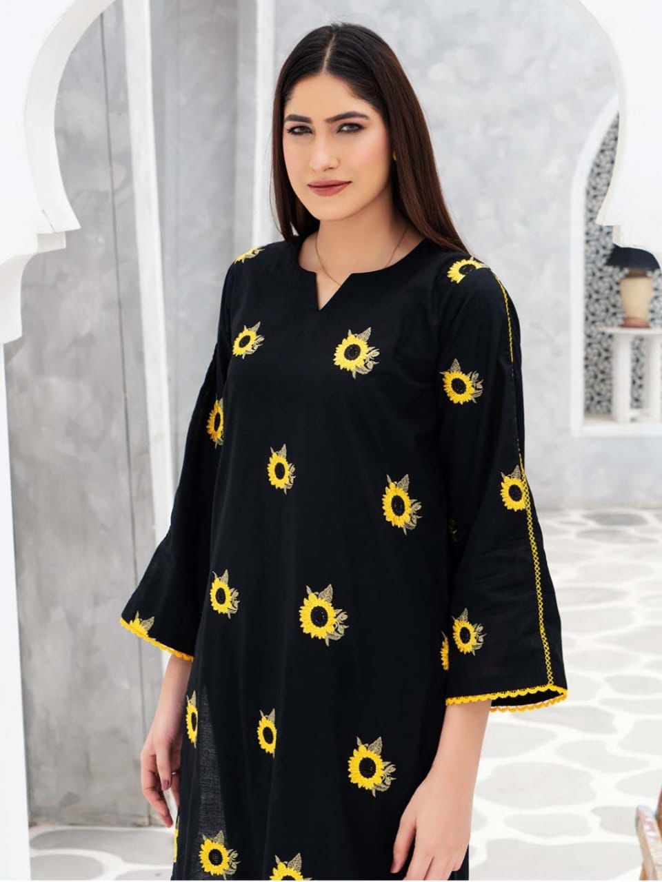 Black Sunflower Coord set