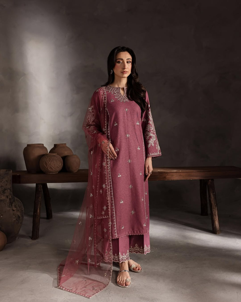 Arooba Embroidered 3pc