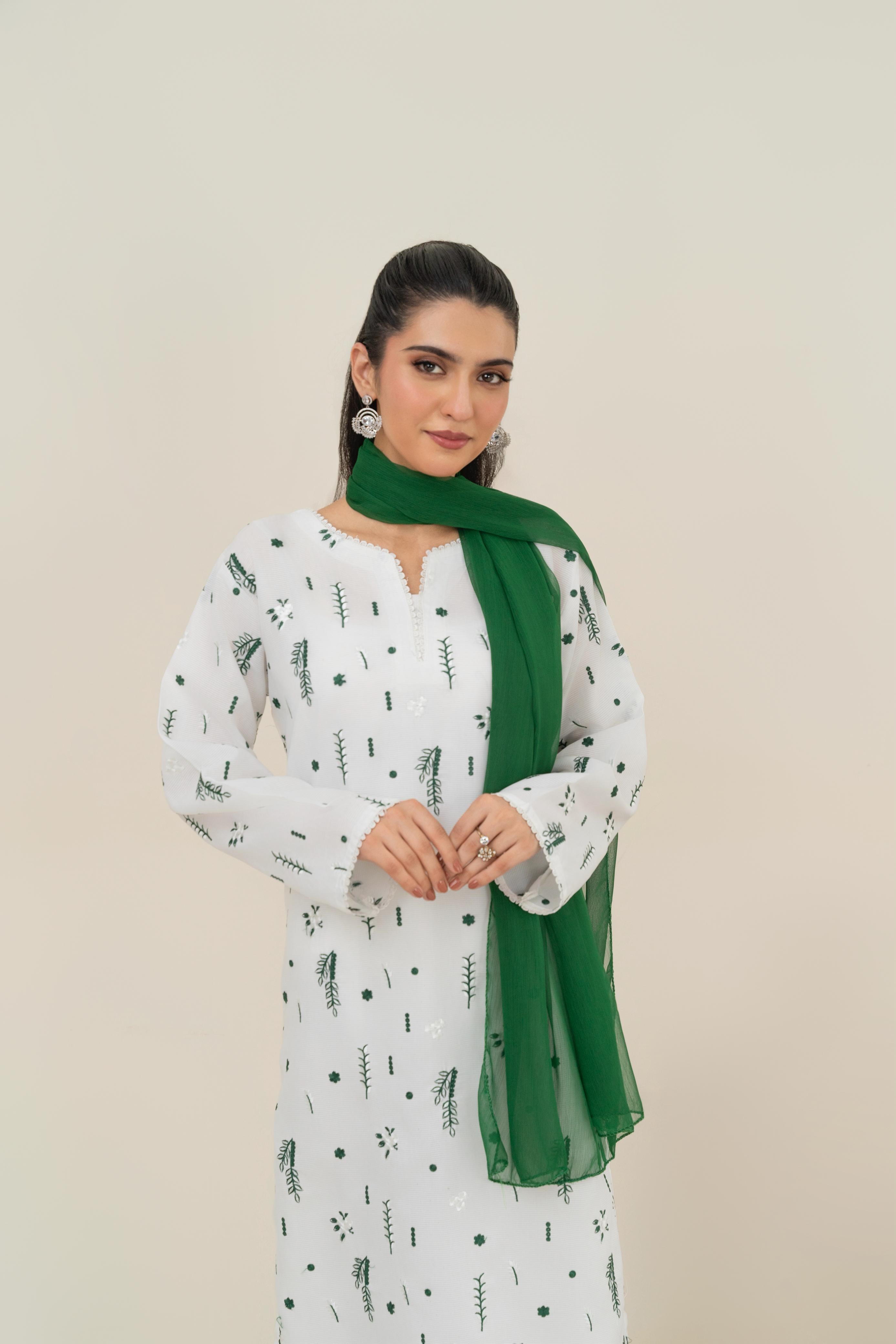 diana-green Emb 3pc