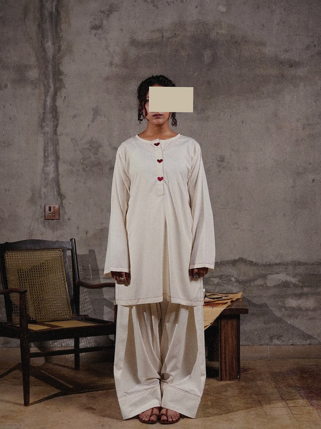 Noor Embroidered farshi shalwar 3pc