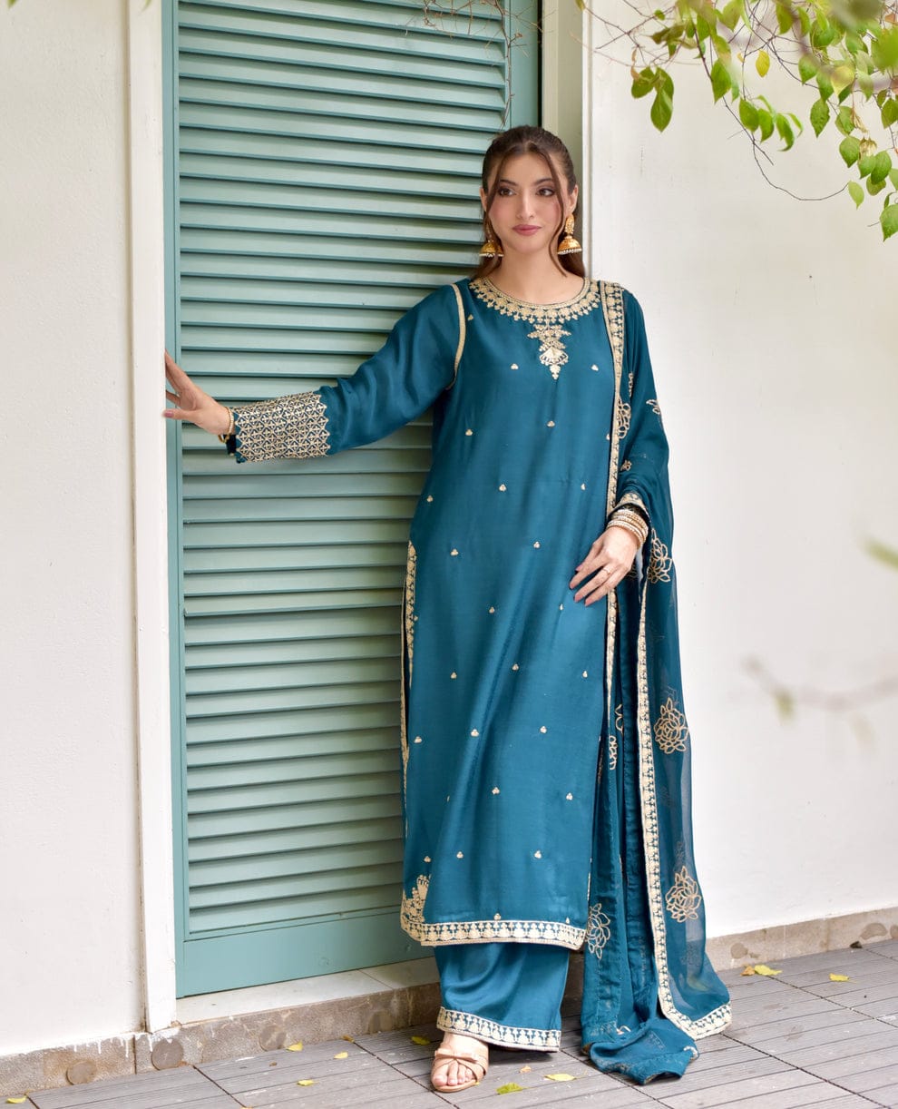 Abgeen Embroidered 3pc