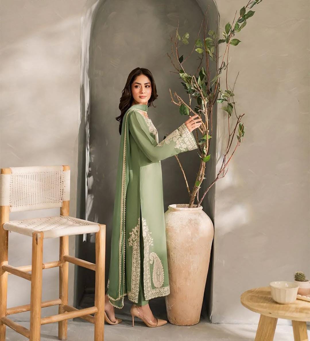 Azul Embroidered 3pc