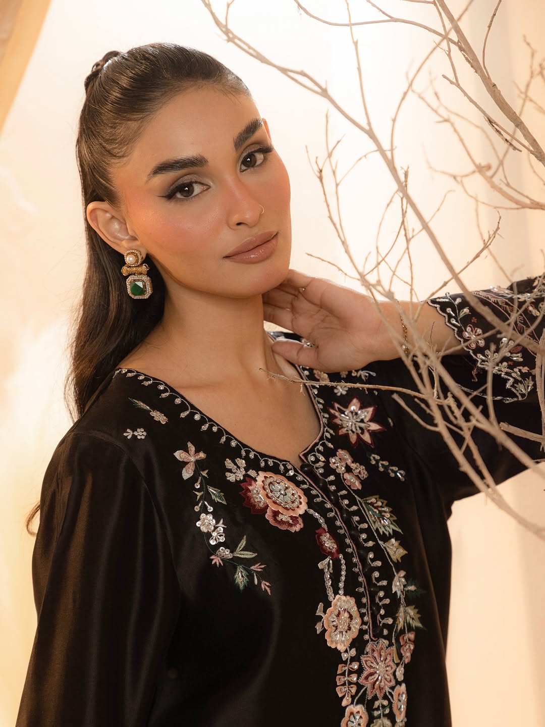 Midnight Embroidered 2pc